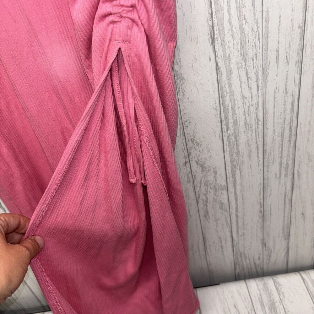 Womens Size L J Crew Ribbed Midi Dress Pink NWOT - Picture 3 of 8